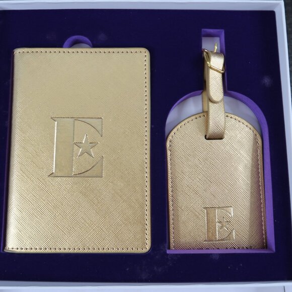 NEW E Elton John Gold Farewell Tour VIP Passport Holder +Key Chain + Luggage Tag - Picture 3 of 8